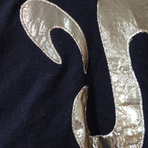 Outlander Vintage Black Metallic Gold Swirl Abstract Wool Angora Sweater - Picture 7 of 15